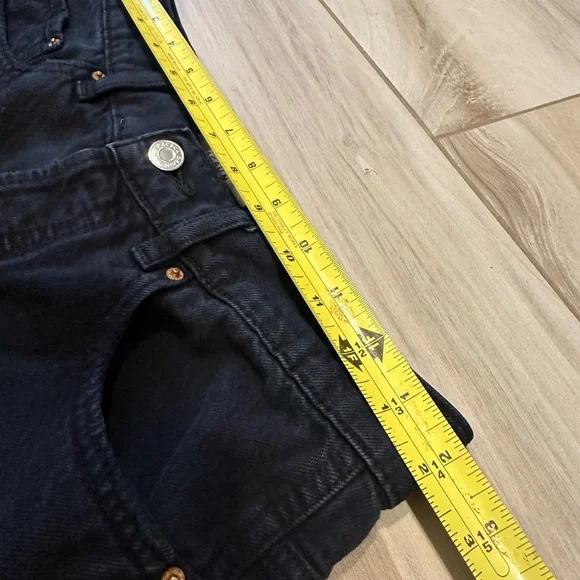 Women’s PacSun Black Flare Wide Leg Jeans Distressed Size 27 - Picture 6 of 12